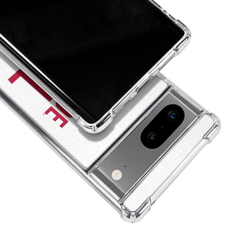 University of Alabama Crimson Roll Tide Google Pixel 7a Clear Case